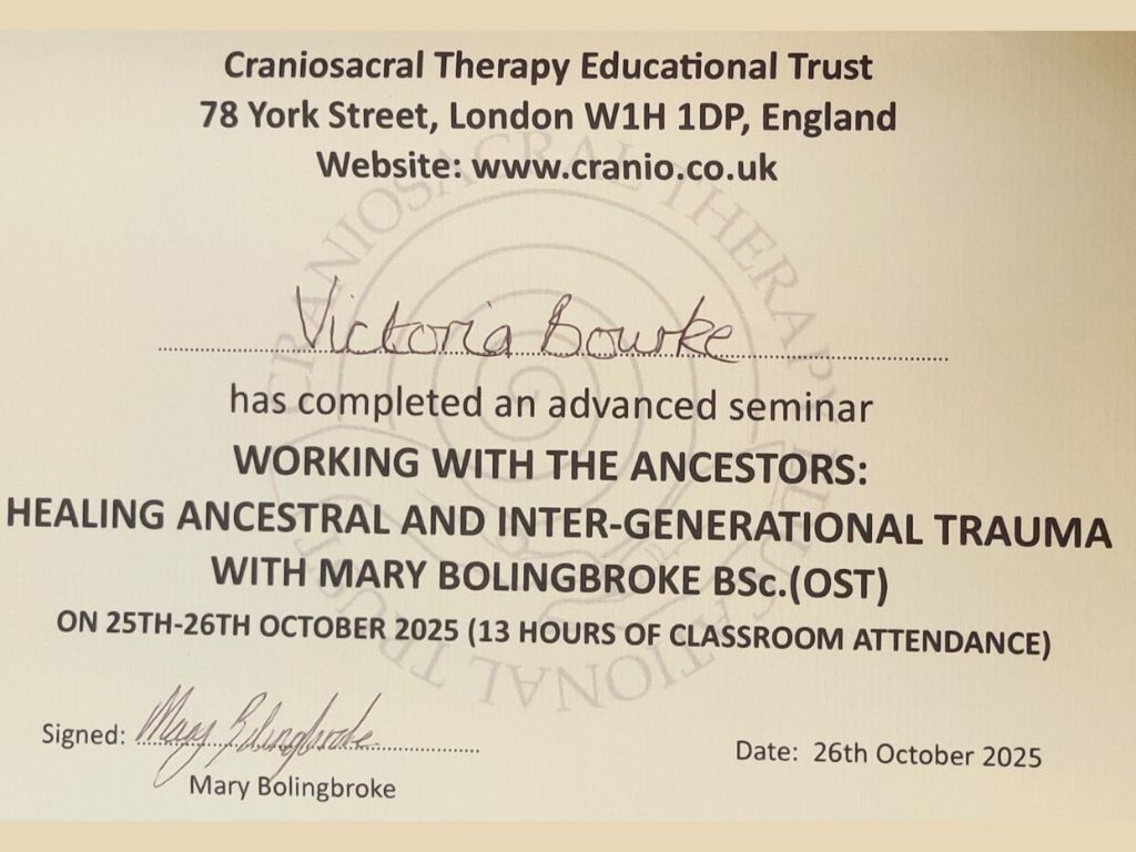 cranio certificate